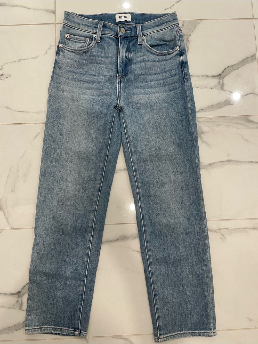 pistola Classic Light Wash Straight-Leg Jeans